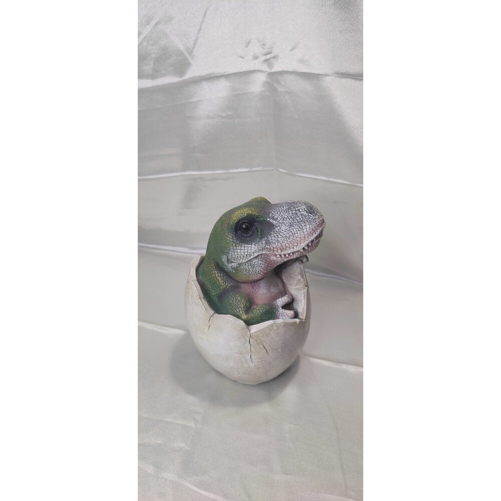 Baby Tyrannosaurus Rex Dino Egg Statue
